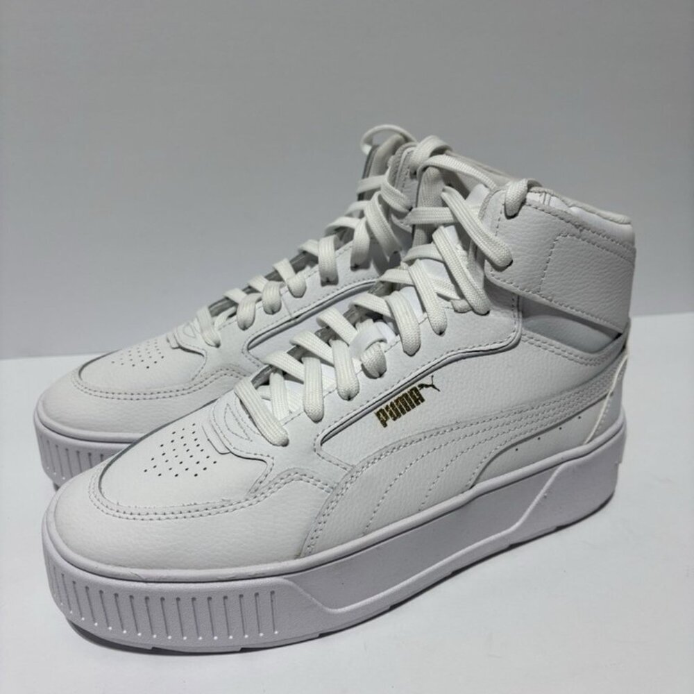 Puma Women’s Rebelle Mid Sneakers White, Size 9.5 M - Picture 5 of 6